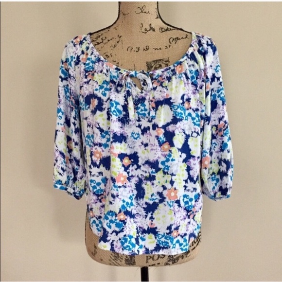 •Cynthia Rowley• floral boho blouse - Picture 1 of 5